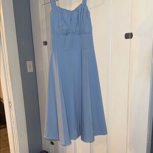 Classic Blue Sleeveless Dress
